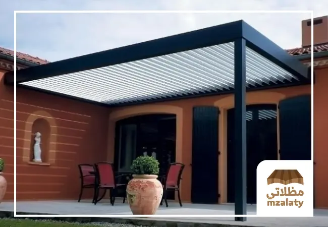 مظلات المنيوم, مظلة المنيوم, برجولات المنيوم خشابي