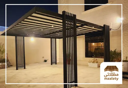 مظلات المنيوم, مظلة المنيوم, برجولات المنيوم خشابي