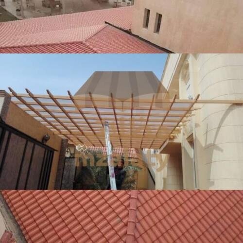 مظلات وسواتر الرياض الخشبية