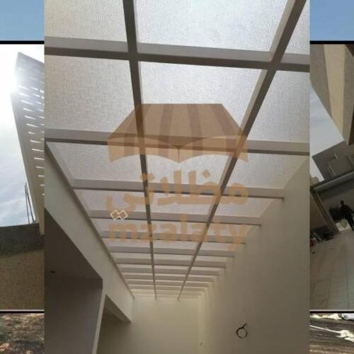 مظلات بلاستيك شفاف