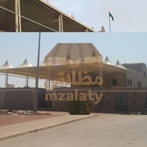 مظلات هرمية للمنازل بالرياض